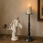Hammered Metal Pillar Candle Holder